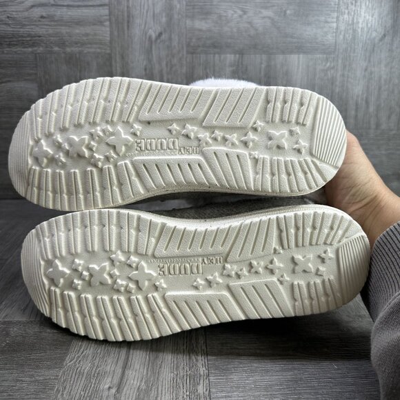 Hey Dude Wendy Fold Women's size 7 Nut Faux Fur Slip On Shoes - Picture 7 of 8